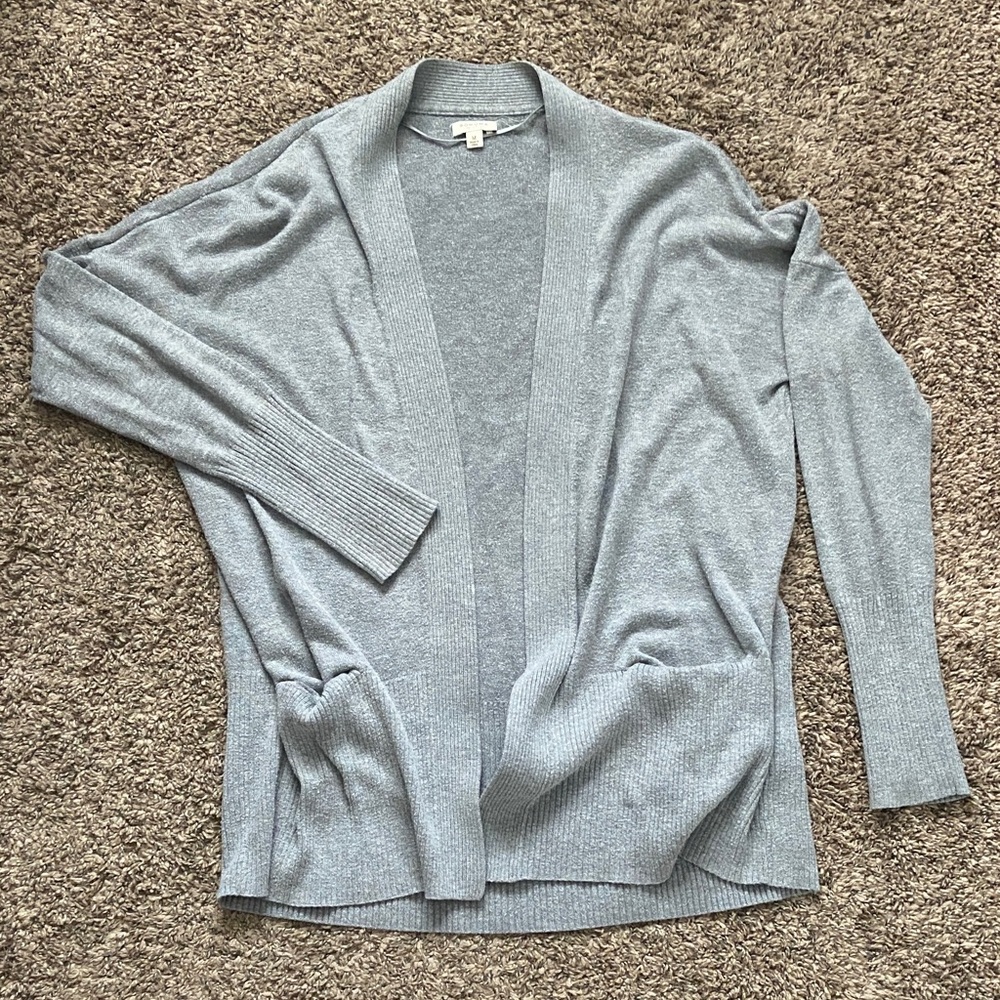 🧶 Sonoma Light Gray Open-Front Knit Cardigan